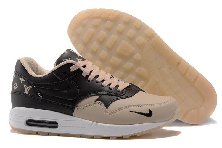 Women Nike Air Max 1 Air Max Day Black Ginger Yellow Shoes